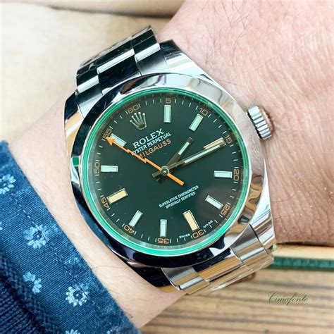 rolex milgauss usato con datario e certificato|Pre.